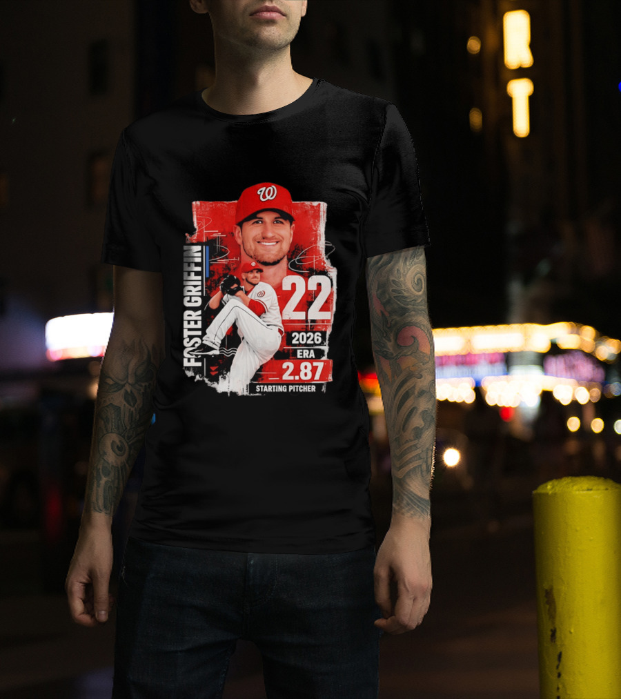Foster Griffin 2026 ERA 2.87 Starting Pitcher 22 T-Shirt
