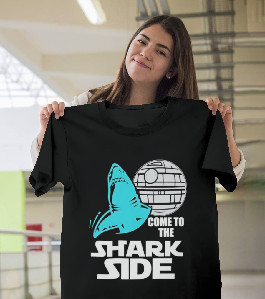 Come To The Shark Side With Death Star T-Shirt