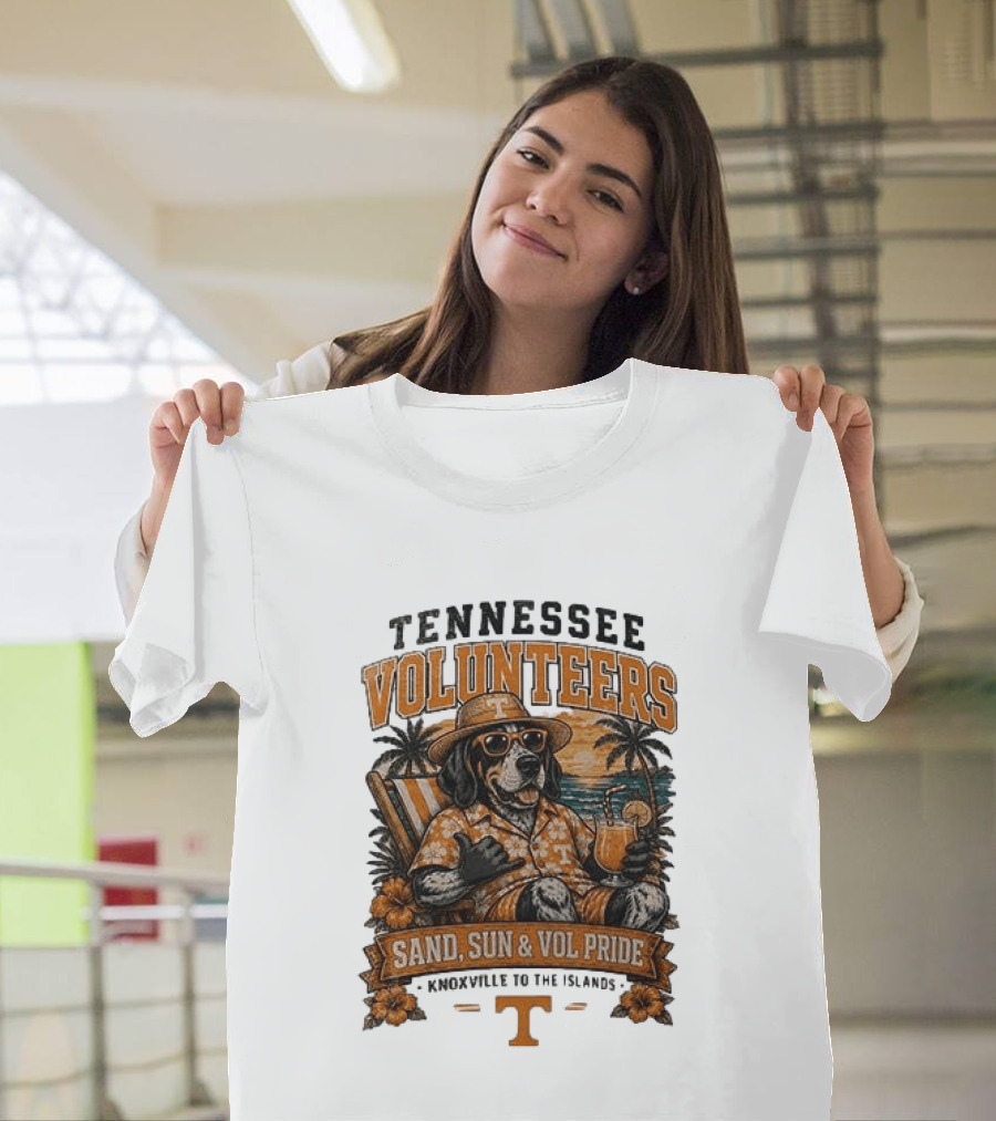 Tennessee Volunteers Sand Sun Knoxville To The Islands Vol Pride T-Shirt