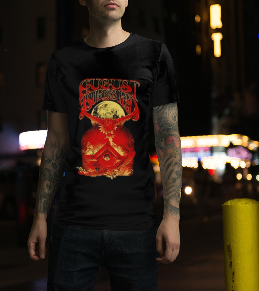 August Burns Red Owl Moon Metalcore Band Rustic Redhouse Scene T-Shirt