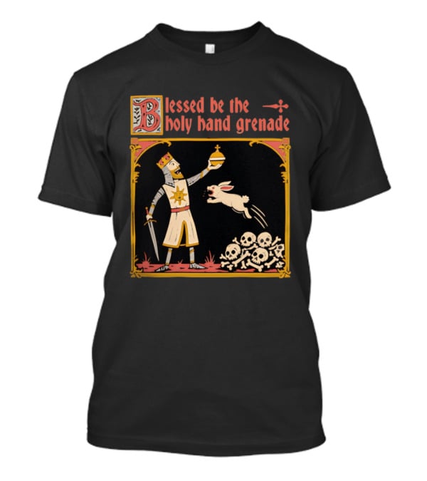 Blessed Be The Holy Hand Grenade Monty Python Knight T-Shirt