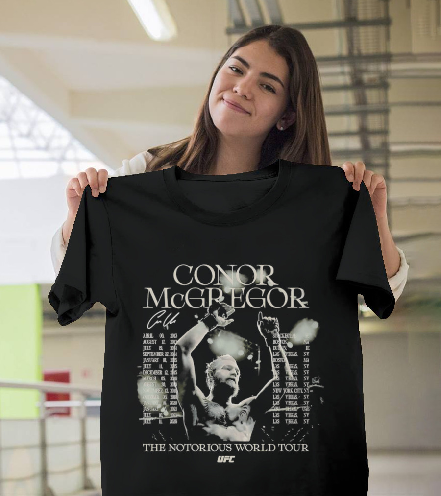 Conor McGregor The Notorious World Tour 2018 T-Shirt