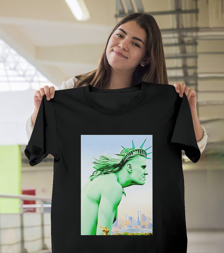 Erling Haaland Liberty Statue Meme T-Shirt