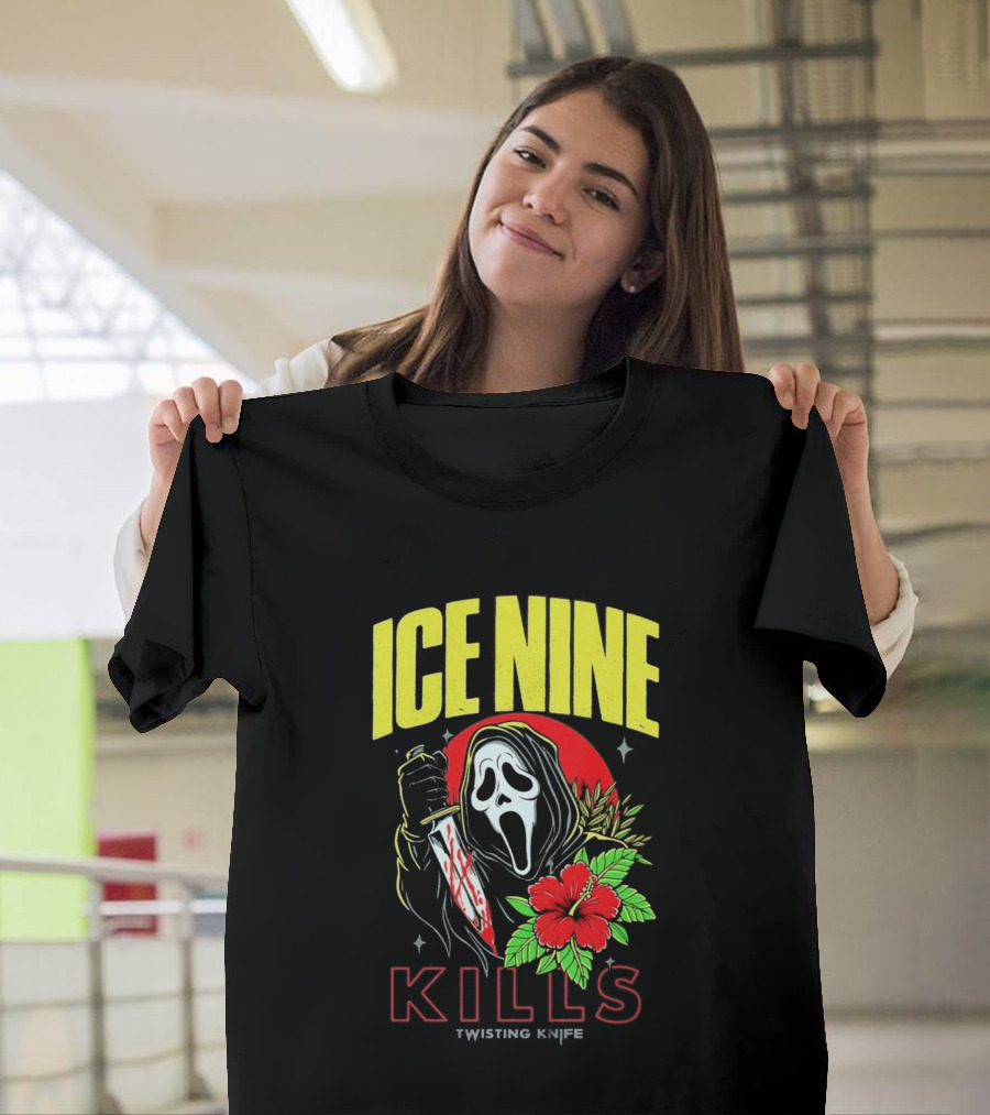 Ice Nine Kills Ghostface Twisting Knife Aloha Sidney Summer Of Silence 2026 Collection T-Shirt