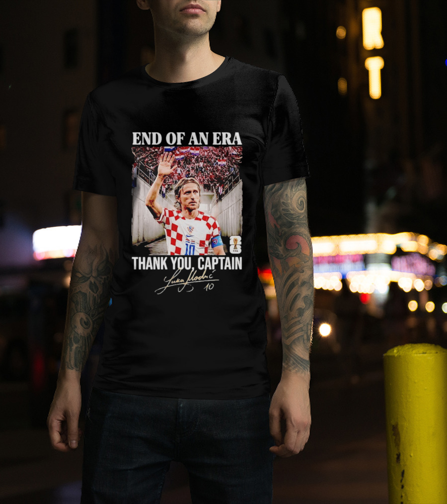 Croatia End Of An Era Thank You Captain Luka Modric 10 T-Shirt