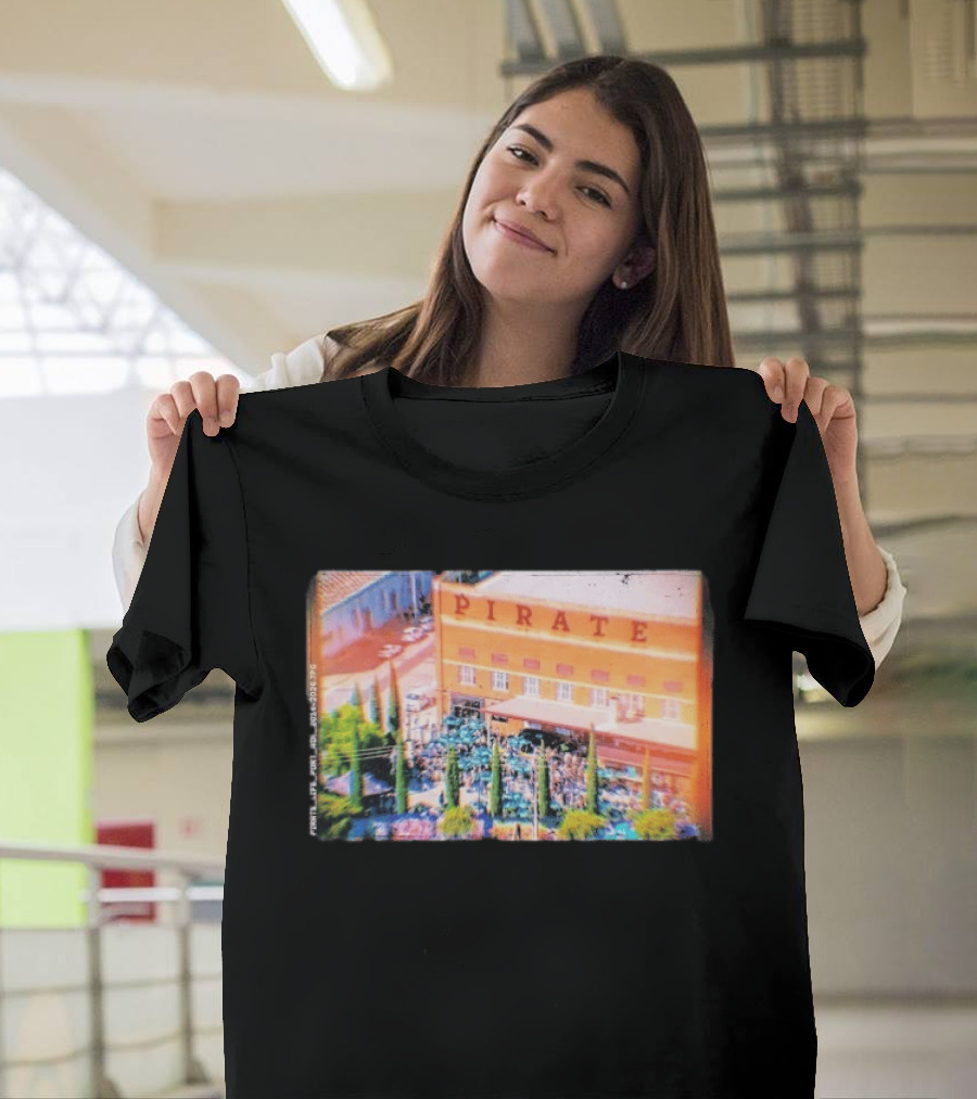 Pirate Life Brewery Port Adelaide Scene With Building And Crowd T-Shirt