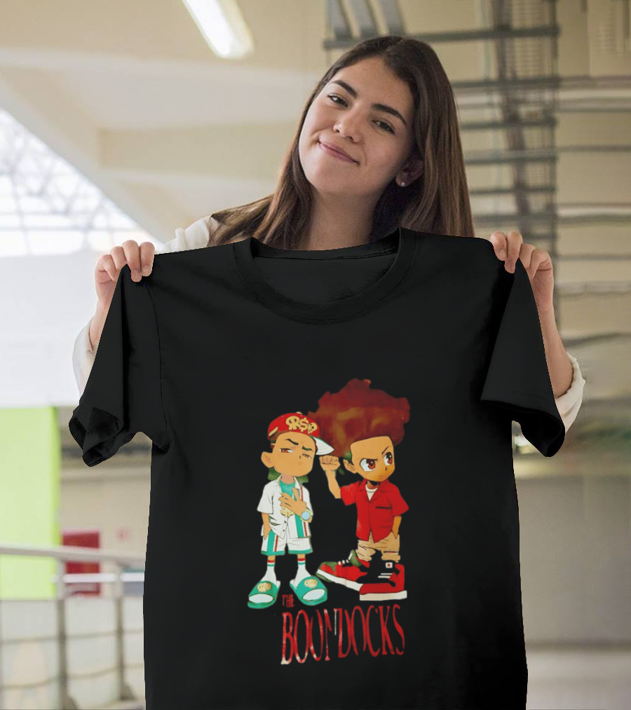 The Boondocks Riley And Huey Freeman Characters By Aaron McGruder T-Shirt