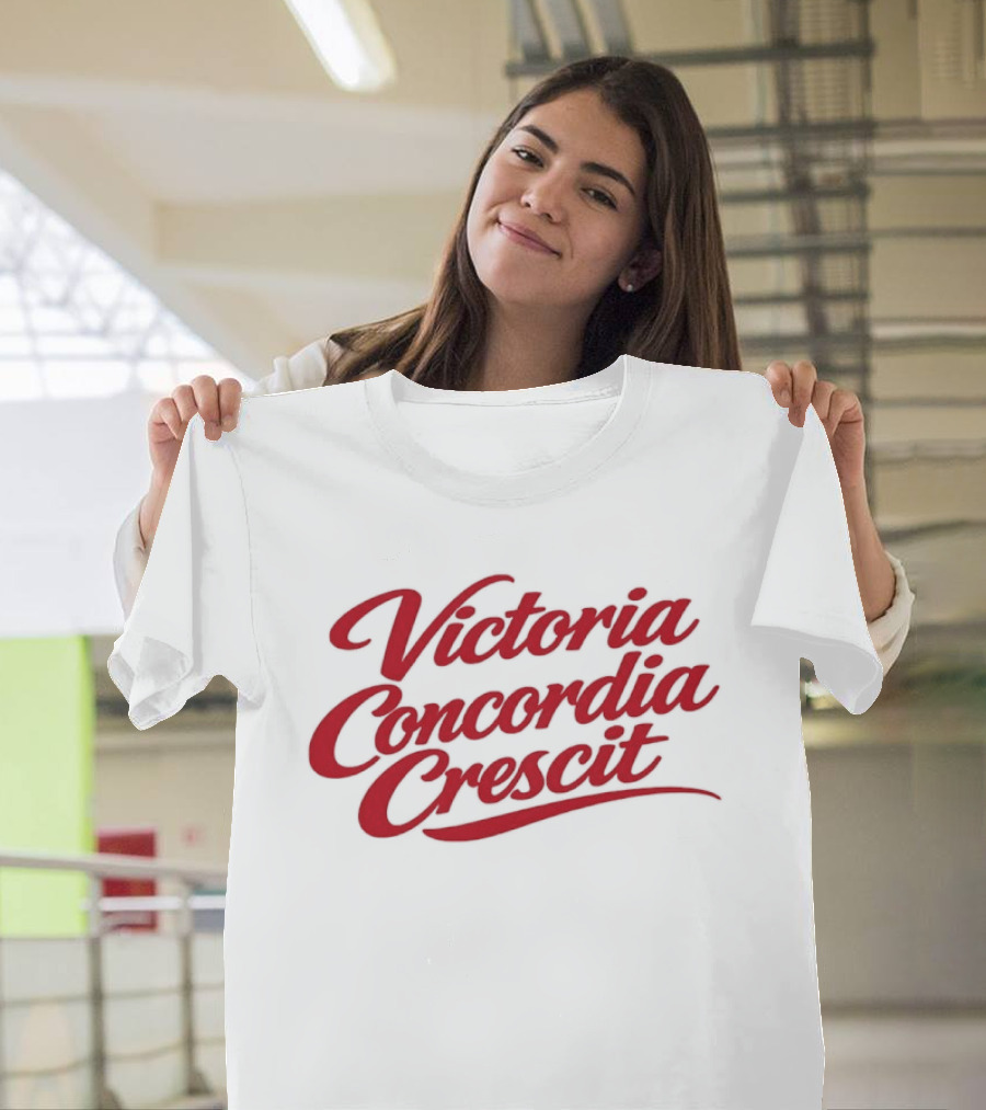 Victoria Concordia Crescit Arsenal Motto Latin T-Shirt