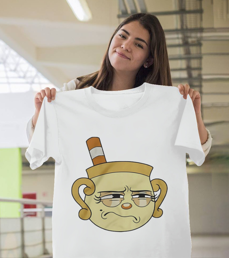 Cuphead Man Grumpy Face T-Shirt