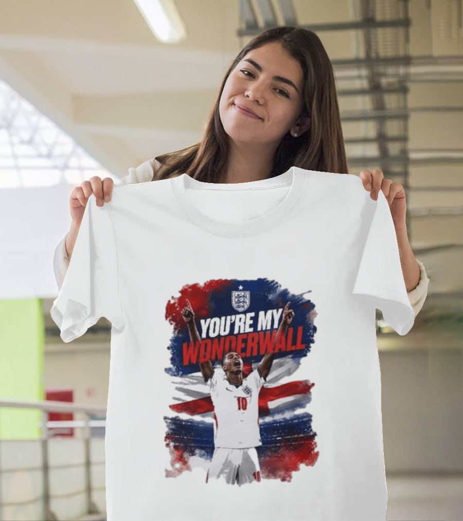 Jude Bellingham England National Team You're My Wonderwall England Flag Football Star Celebration T-Shirt