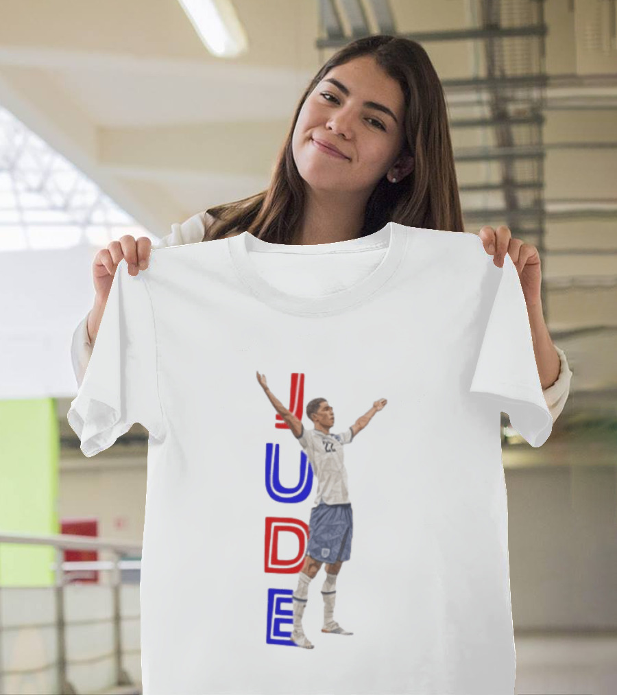 Jude Bellingham No 22 England National Football Team Victory Celebration T-Shirt