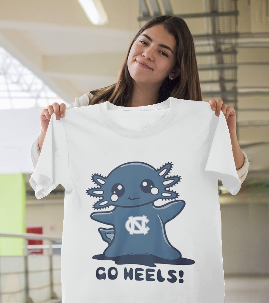 North Carolina Tar Heels Axolotl Go Heels T-Shirt