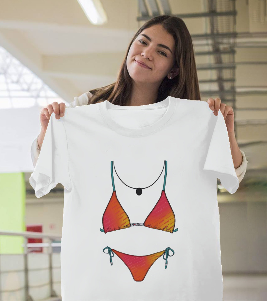 Poppi Bikini Swimsuit Colorful Summer Beachwear T-Shirt