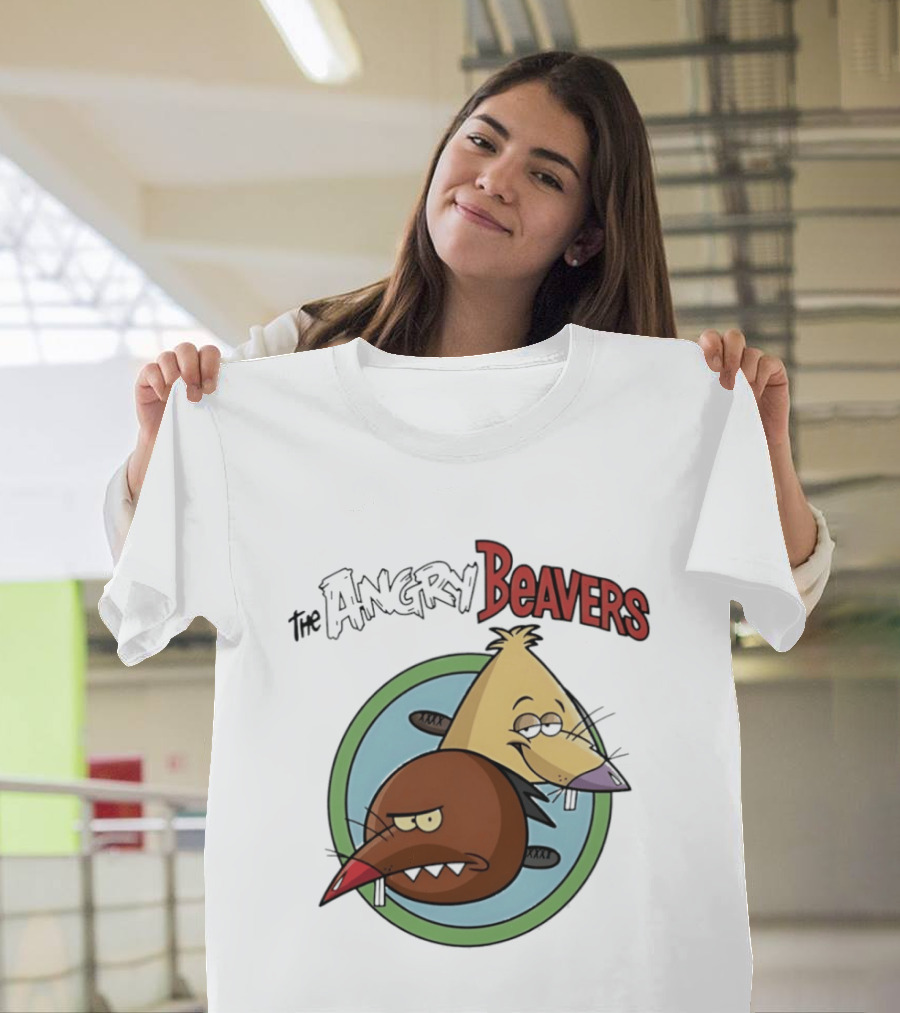 The Angry Beavers Nickelodeon 90s Cartoons Daggett And Norbert T-Shirt