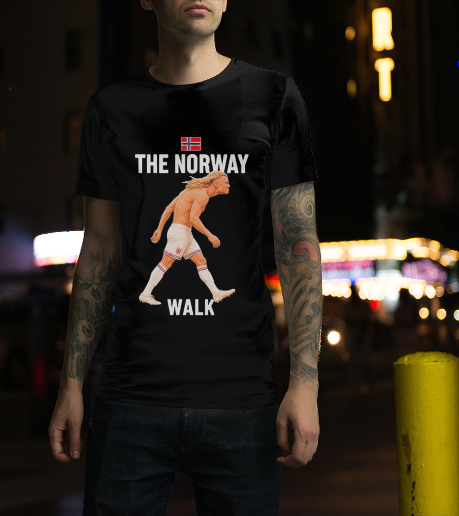 Erling Braut Haaland The Norway Walk 2026 Norway Flag Soccer T-Shirt