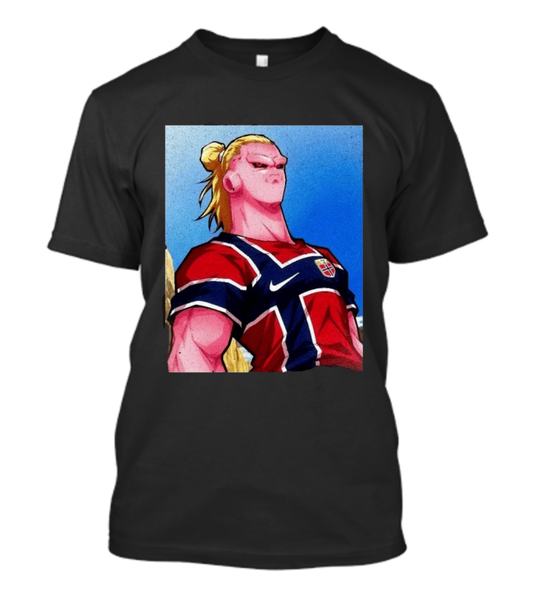 Erling Haaland Majin Buu Norway Dragon Ball Fusion T-Shirt