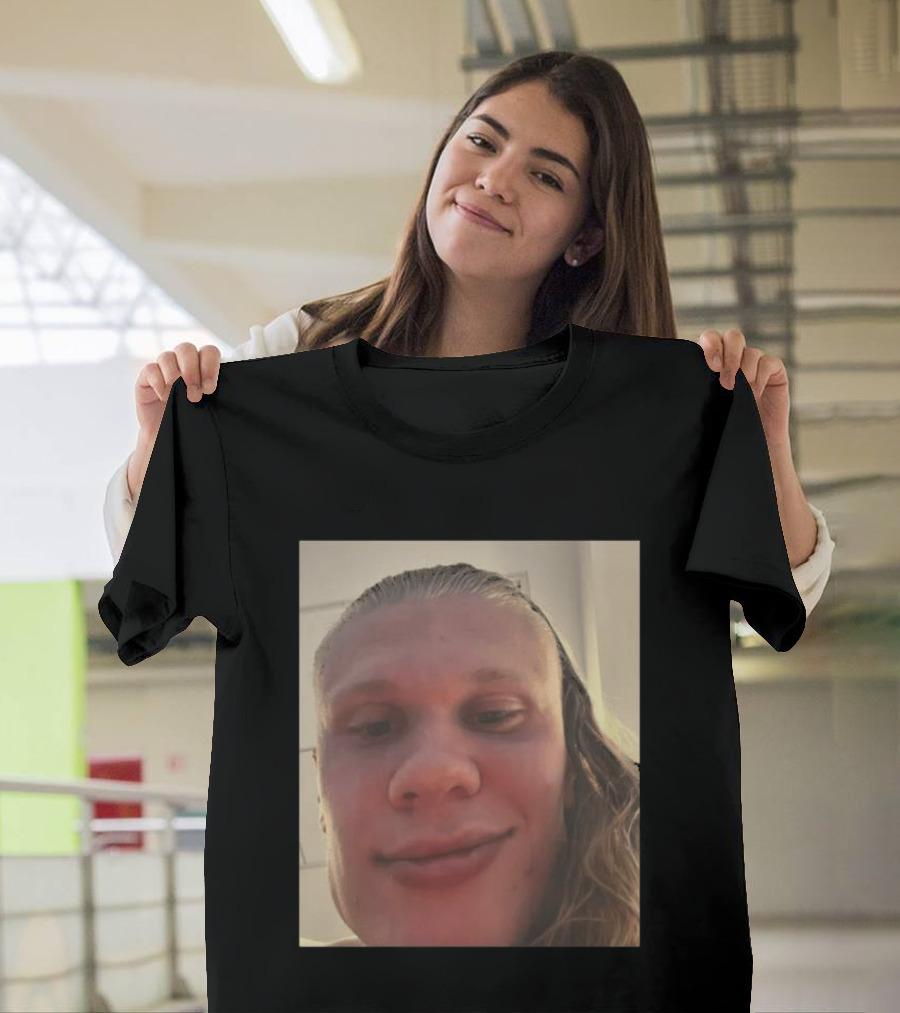 Erling Haaland S Face Close Up T-Shirt