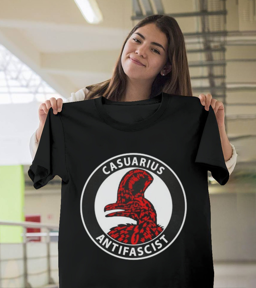 Casuarius Antifascist Cassowary Antifa T-Shirt