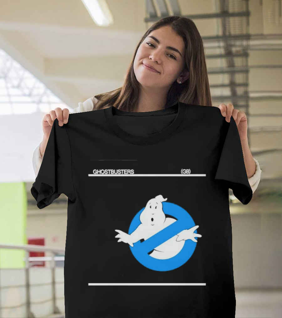 Ghostbusters 80s Movie Classic Blue Ghost Icon GB T-Shirt