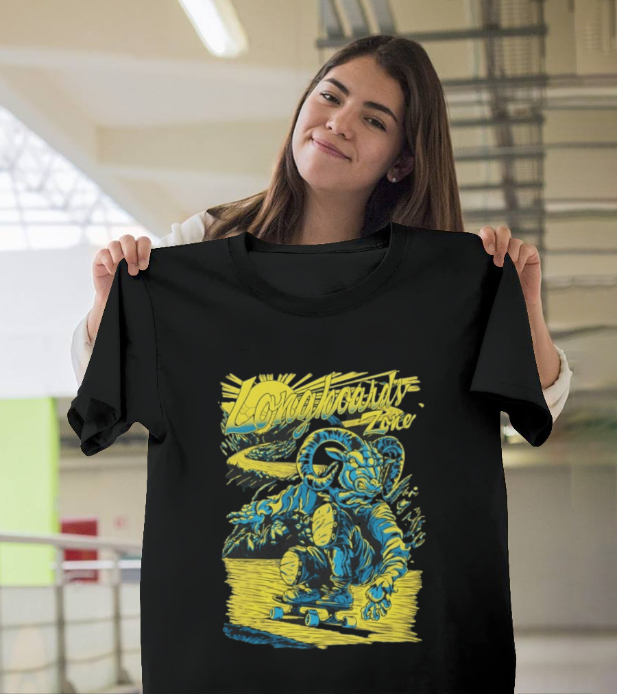 Longboards Zone Goat Downhill Rider Longboarding Adventure T-Shirt