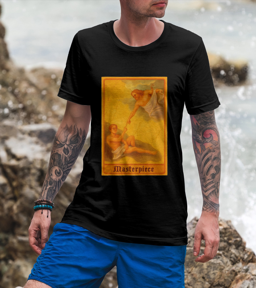 Masterpiece Michelangelo Creation Of Adam Iconic Classic Renaissance T-Shirt