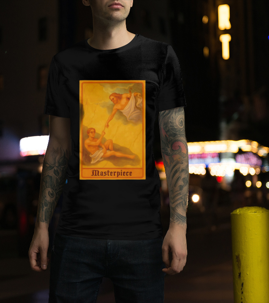 Masterpiece Michelangelo Creation Of Adam Iconic Classic Renaissance T-Shirt