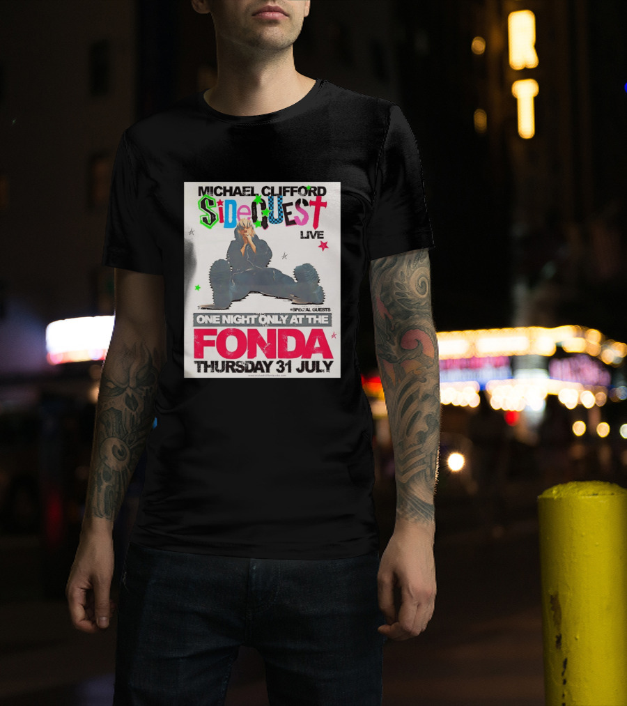 Michael Clifford Sideguest Live One Night Only At The Fonda Thursday 31 July T-Shirt