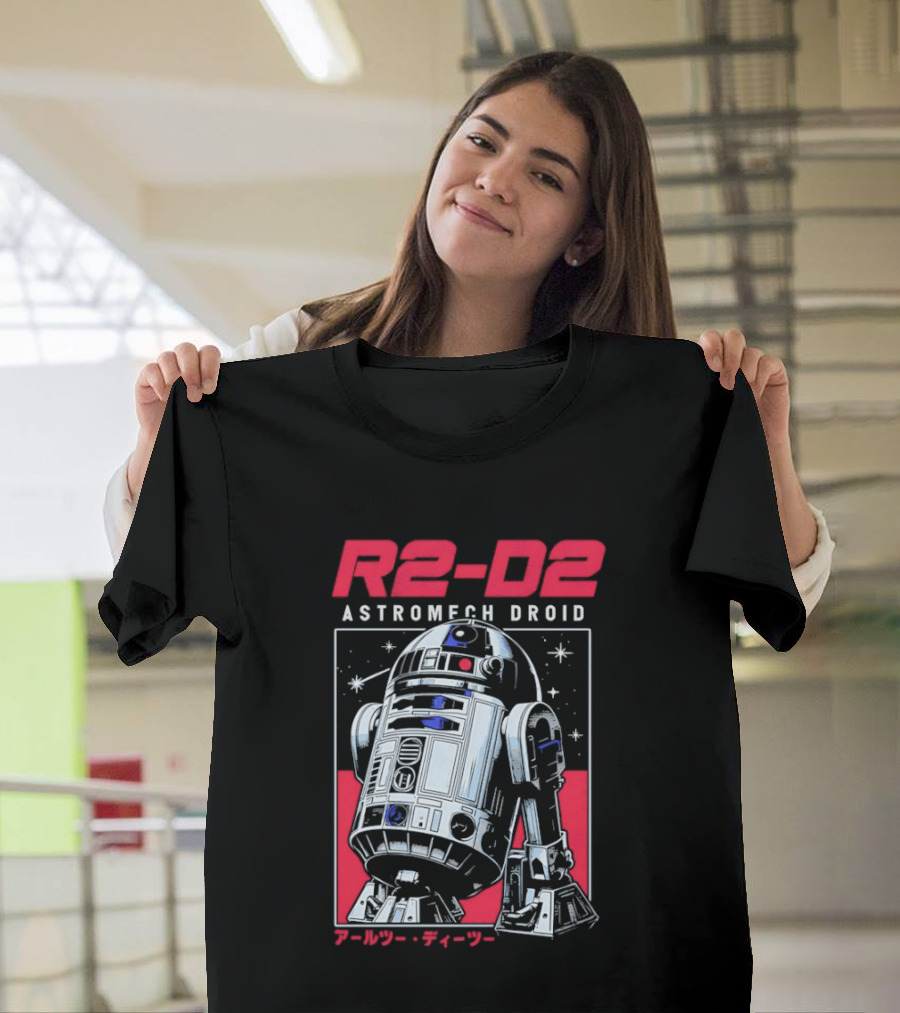 R2 D2 Astromech Droid Star Wars Sci Fi Robot T-Shirt