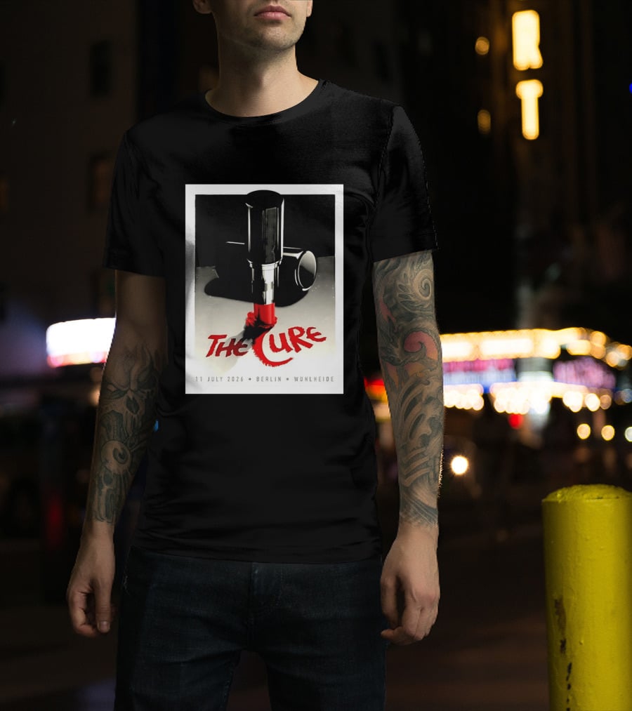 The Cure Berlin Concert 11 July 2026 Wuhlheide Lipstick T-Shirt