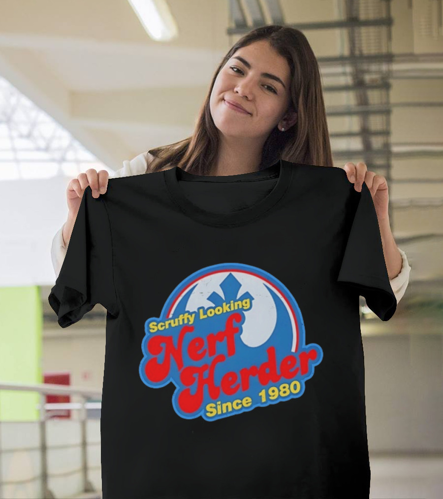Scruffy Looking Nerf Herder Since 1980 T-Shirt