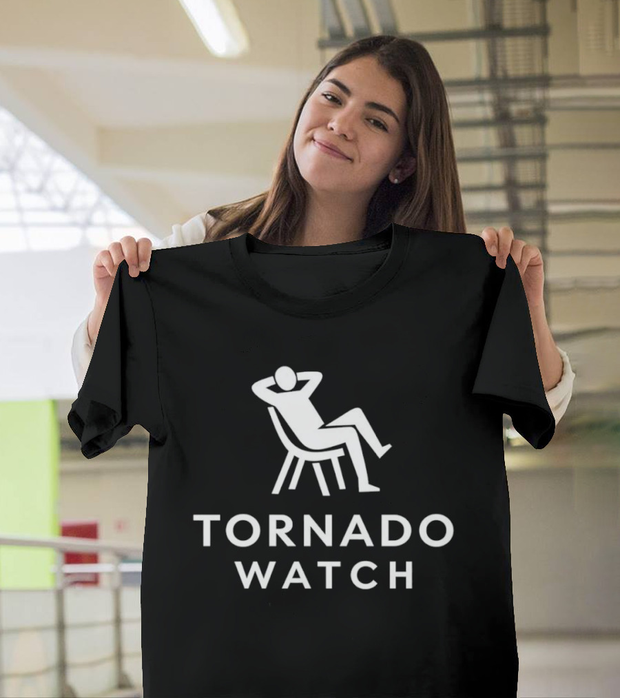 Tornado Relaxed Chair Symbol Humor T-Shirt