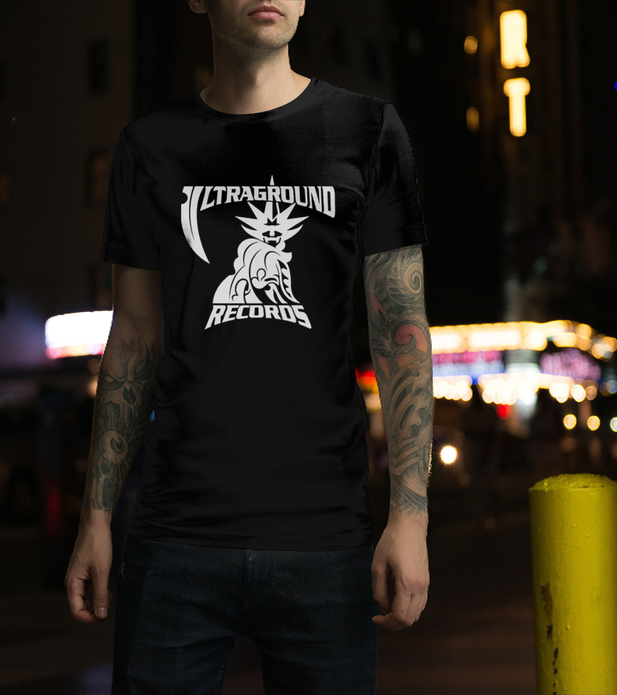 Ultraground Records Statue Of Liberty Inspired Music Label T-Shirt