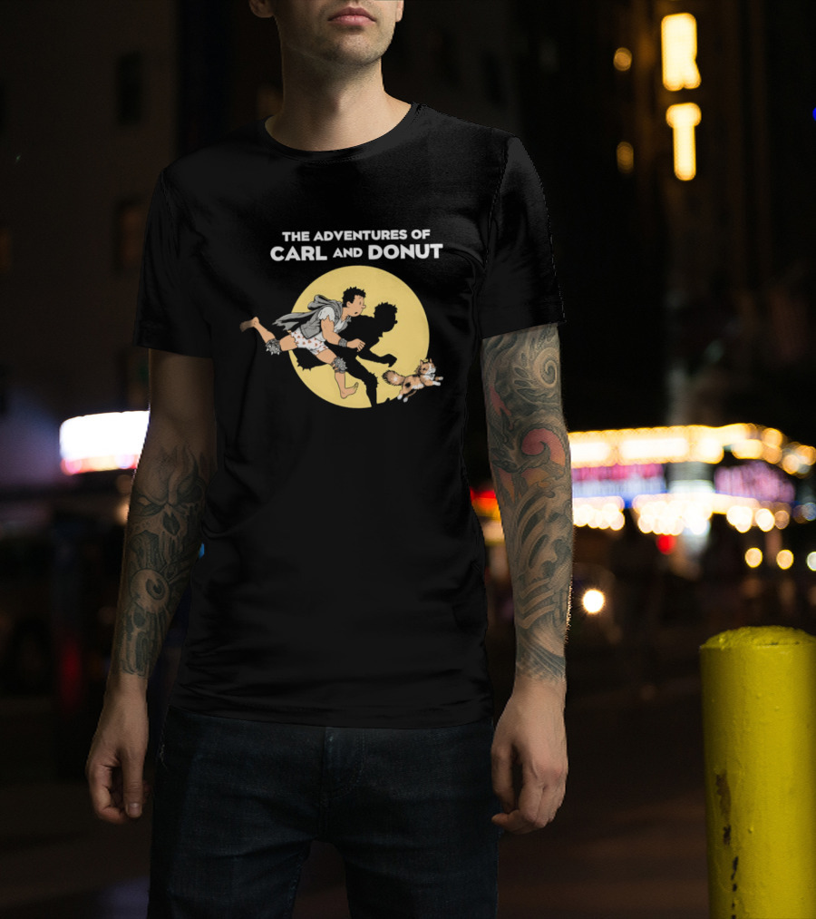 The Adventures Of Carl And Donut Cat Cartoon Series T-Shirt