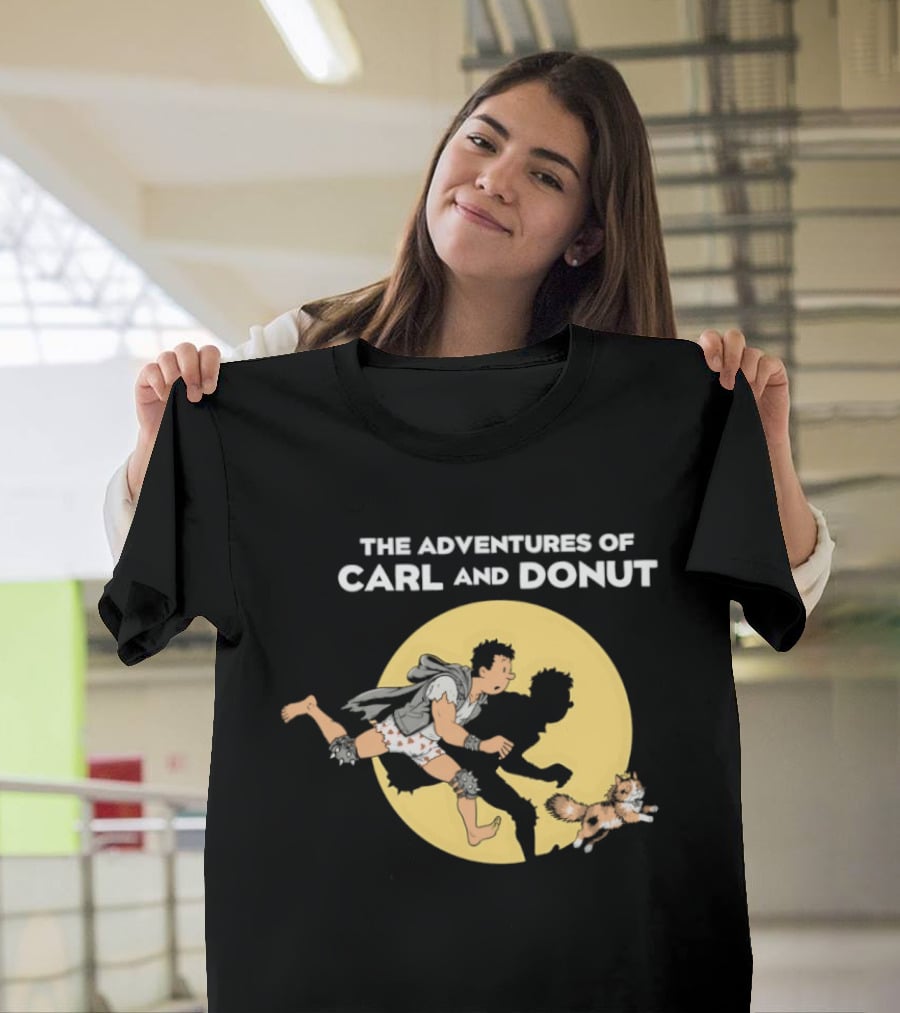 The Adventures Of Carl And Donut Cat Cartoon Series T-Shirt