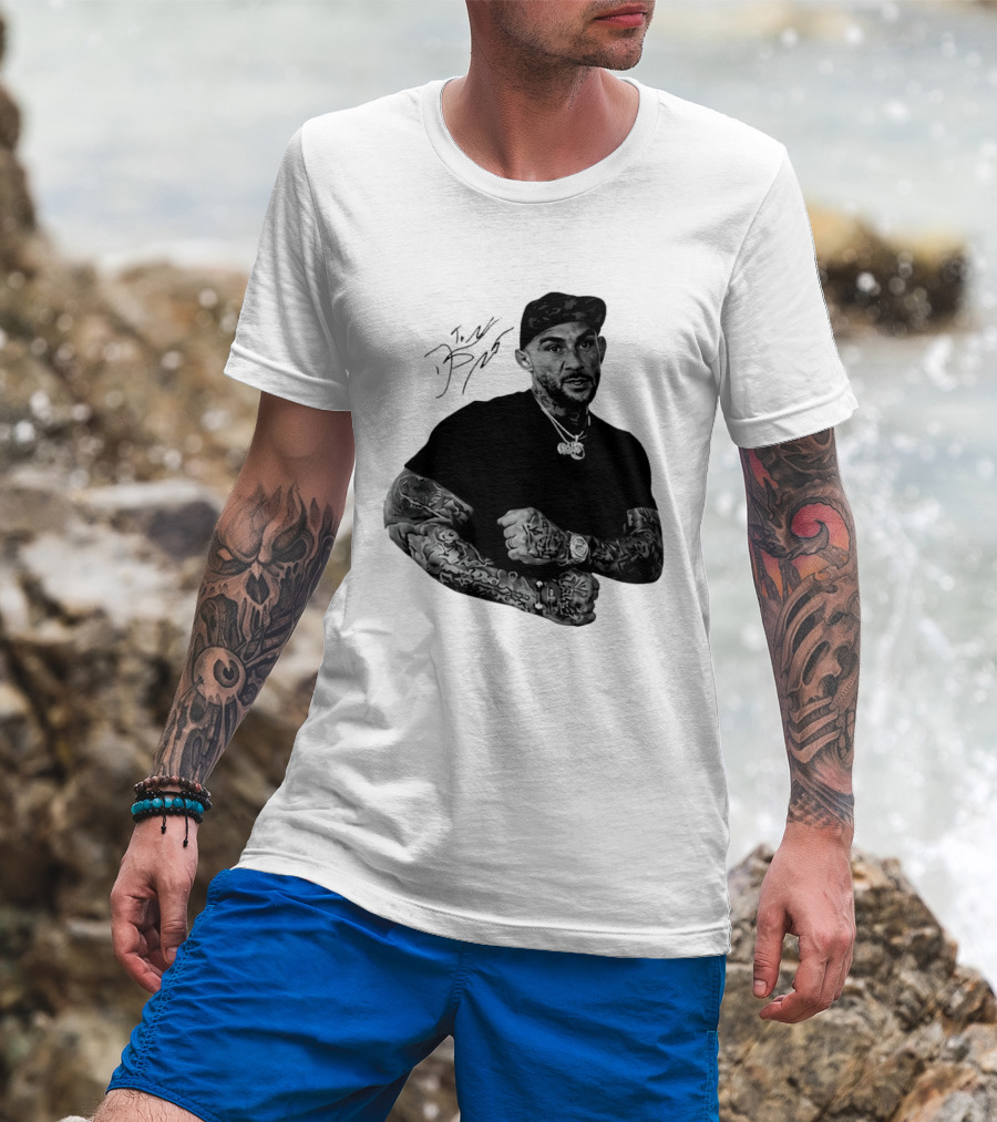 Dustin Poirier The Diamond UFC Tattooed Fighter Black Cap T-Shirt
