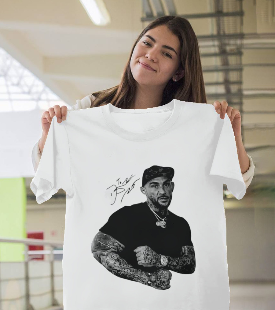 Dustin Poirier The Diamond UFC Tattooed Fighter Black Cap T-Shirt