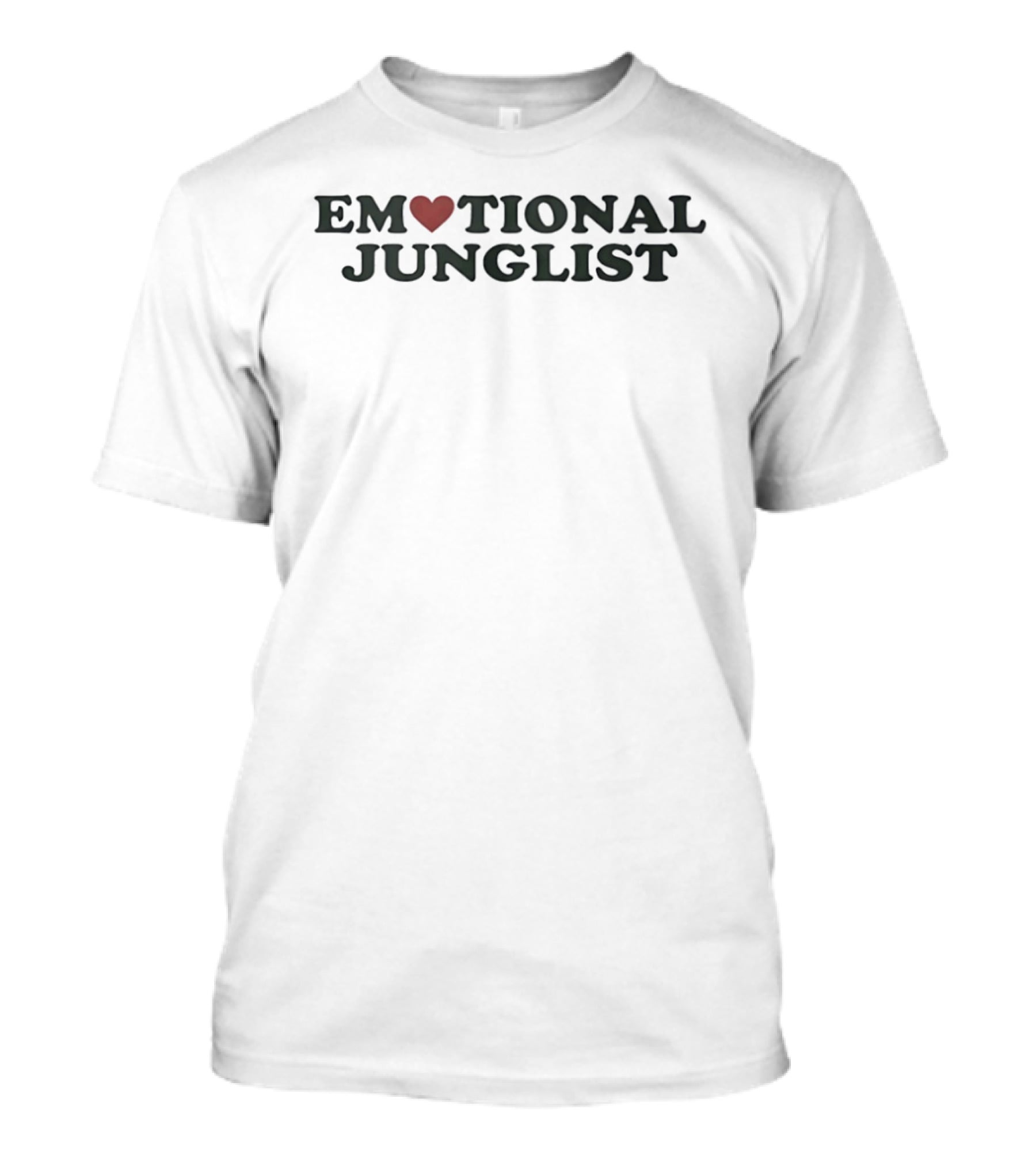 Emotional Junglist Heart Jungle Music Drum And Bass T-Shirt