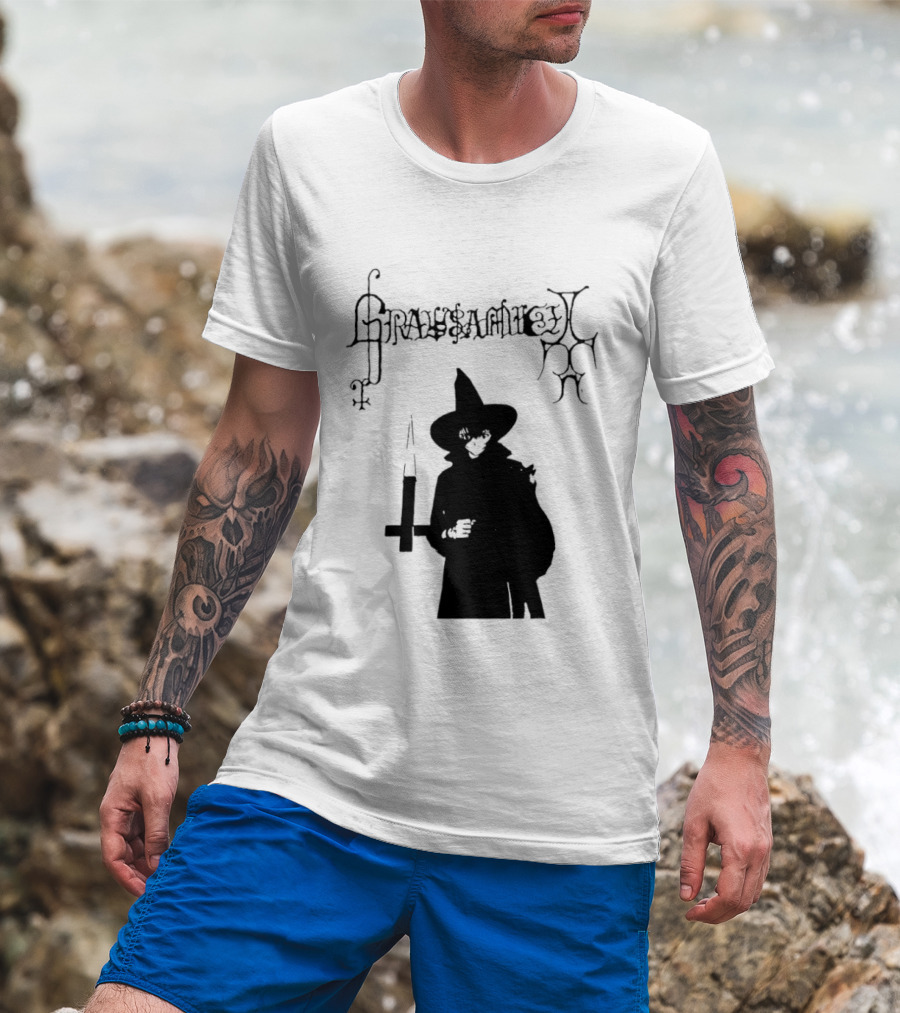 Gravsaamuel Witch Iconic Gothic Anime Dark Aesthetic T-Shirt