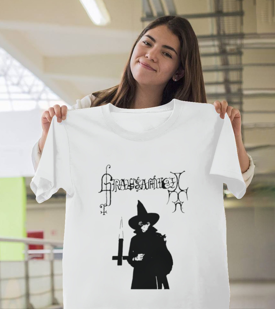 Gravsaamuel Witch Iconic Gothic Anime Dark Aesthetic T-Shirt