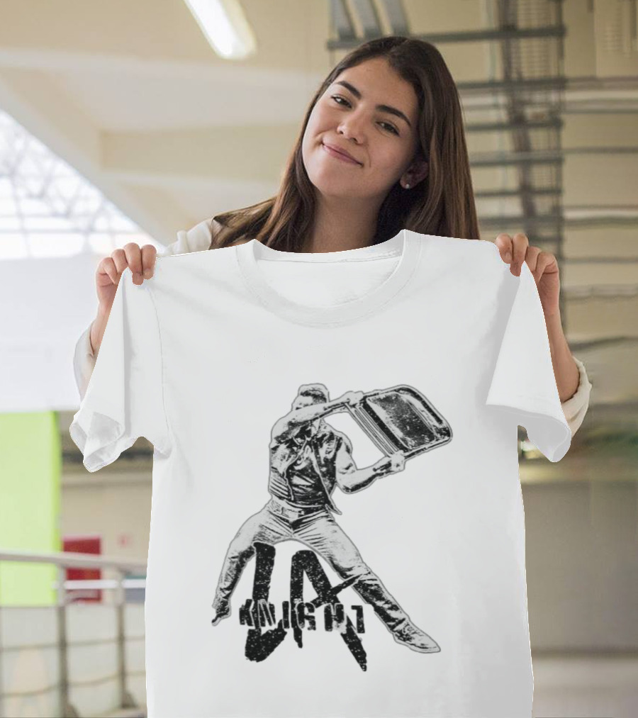 LA Knight Folding Chair Action Pose T-Shirt