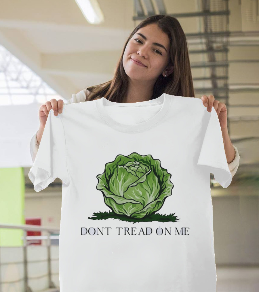 Don't Tread On Me Cabbage Vegetable Gadsden T-Shirt