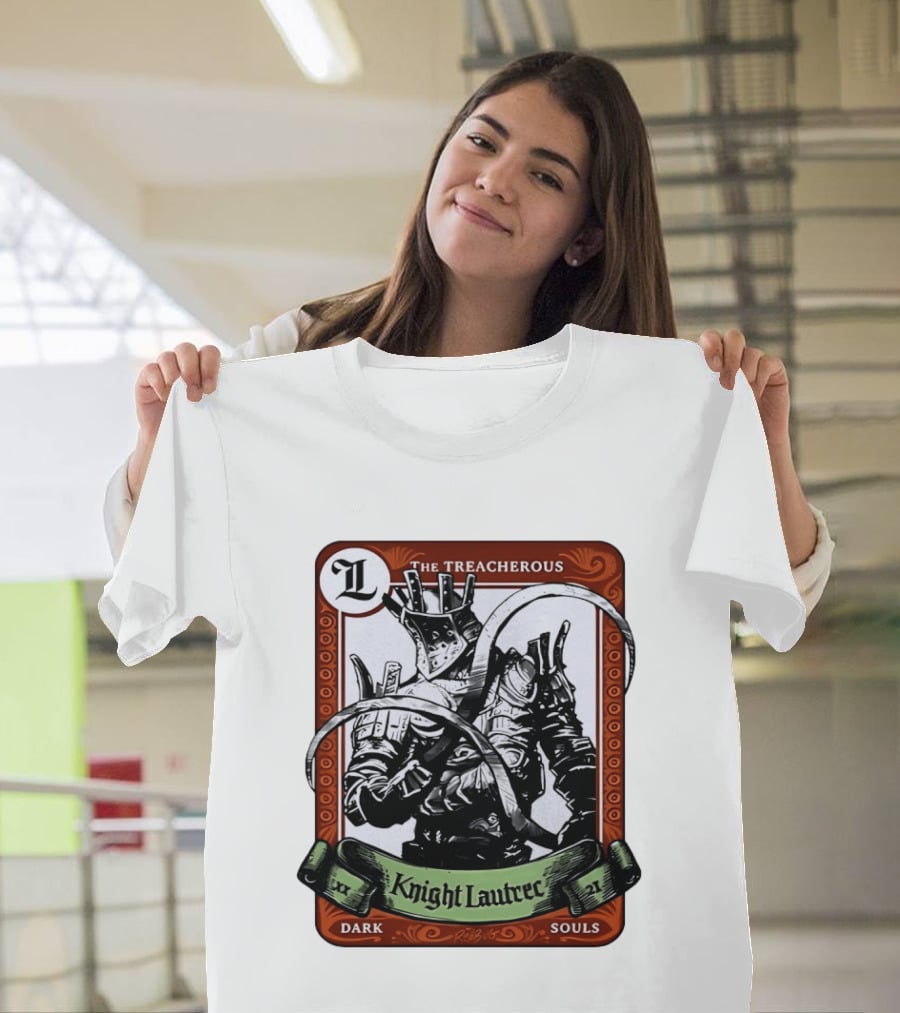 Knight Lautrec The Treacherous Dark Souls Trading Card Art Ribs GG T-Shirt