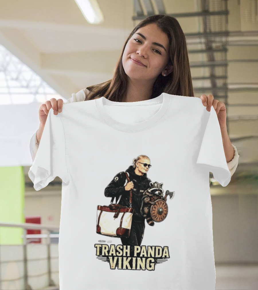 Trash Panda Viking Erling Haaland Football Norway Fans T-Shirt