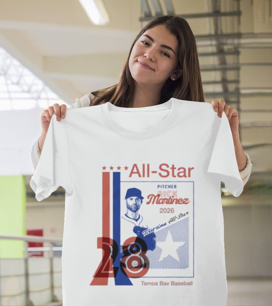 Nick Martinez 2026 All Star Pitcher Tampa Bay Baseball T-Shirt