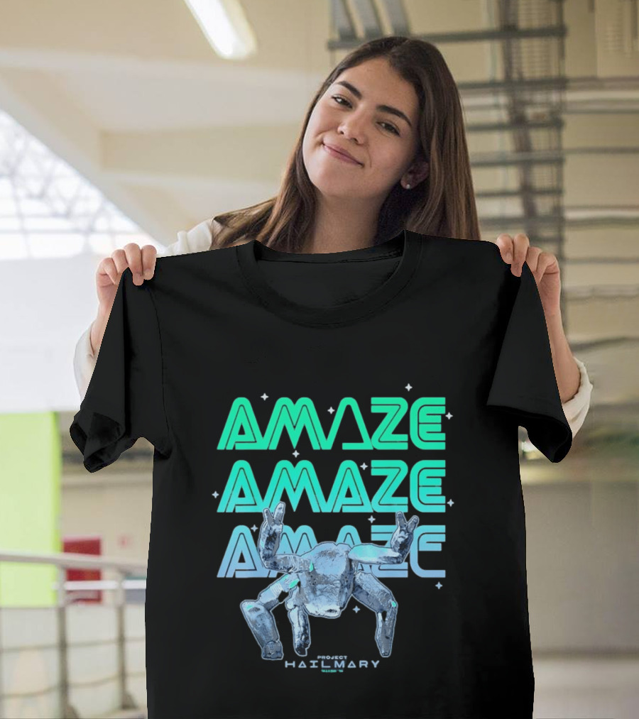Amaze Project Hail Mary Robot T-Shirt