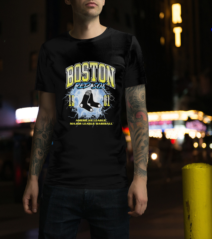 Boston Red Sox 1901 American League Major League Baseball Vintage Retro Sox T-Shirt