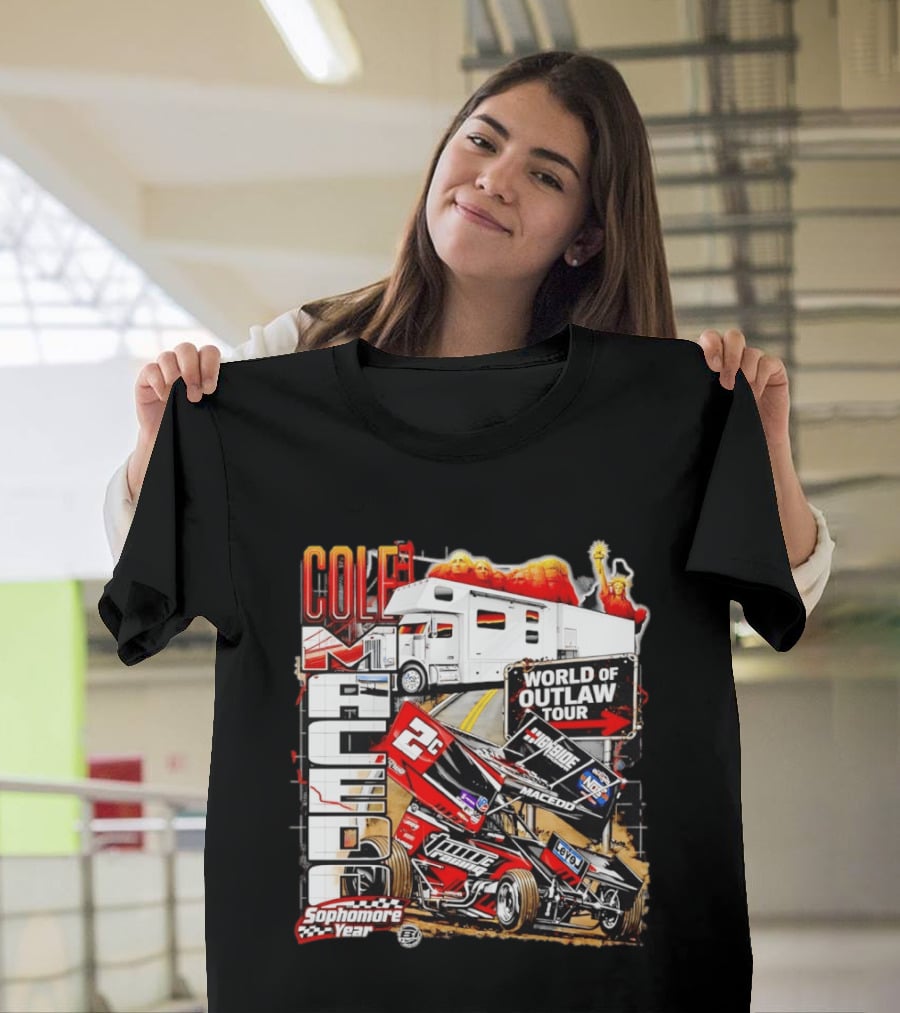Cole Macedo World Of Outlaw Tour 2C Racing Sophomore Year T-Shirt
