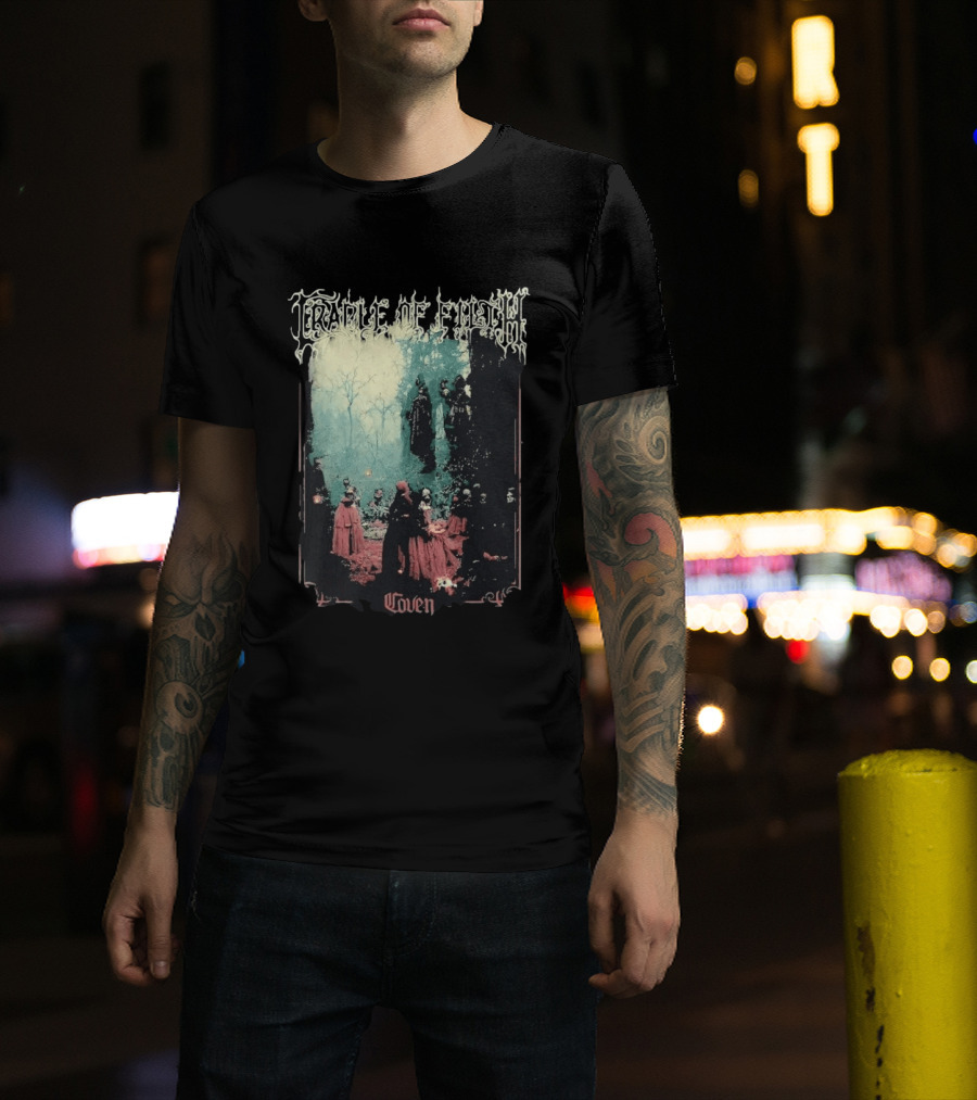 Cradle Of Filth Coven Gothic Gathering Under Moonlit Trees T-Shirt