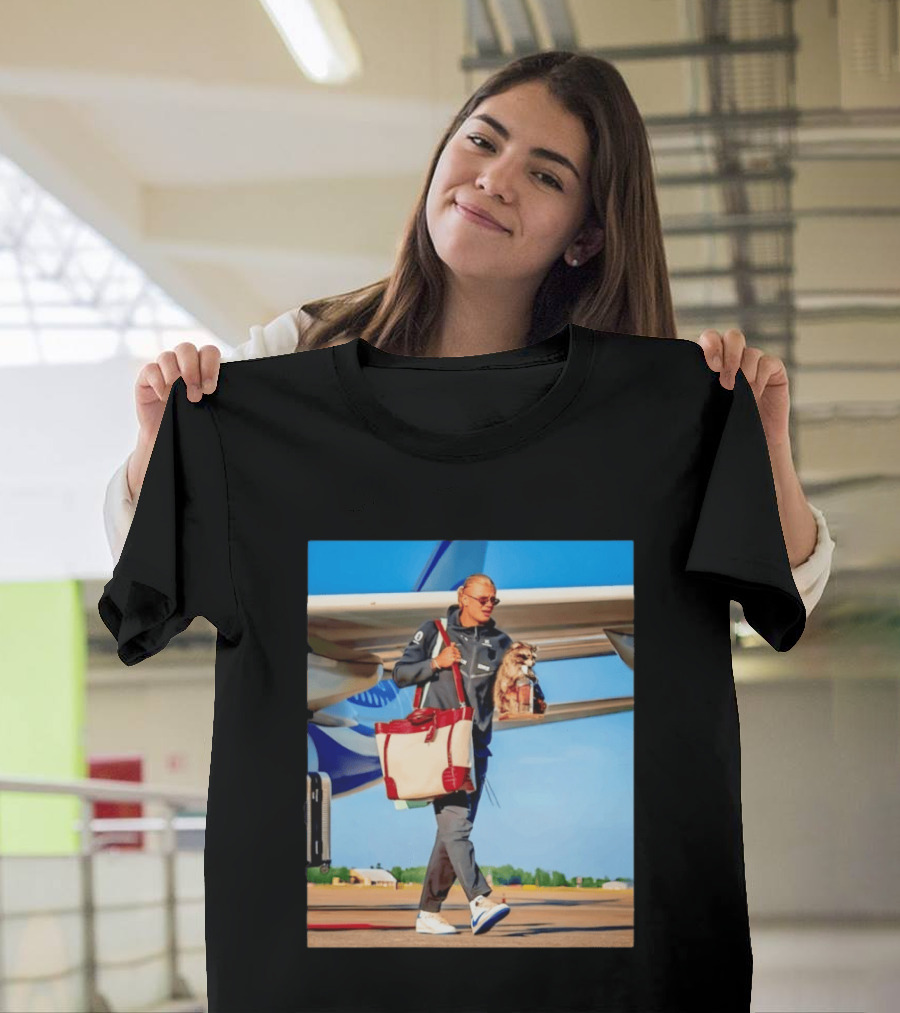 Erling Haaland Returns To Norway With Taxidermy Whiskey Raccoon T-Shirt