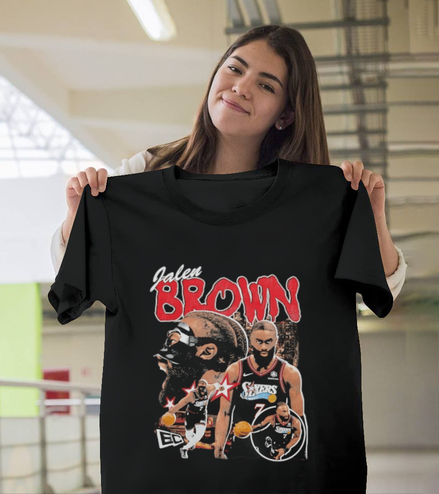 Jaylen Brown Philadelphia 76ers NBA Basketball ECC T-Shirt